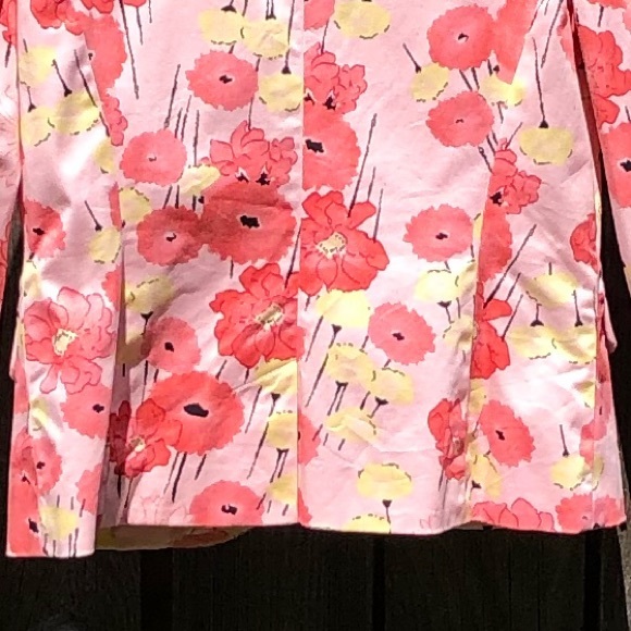 Apostrophe Stretch one button floral blazer size 4 - Picture 13 of 16